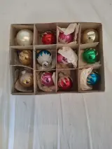 Set vintage kerstversiering met diverse glazen ornamenten – foto 10 – kavel bij De Kringwinkel, Oudenaarde