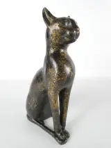 Decoratieve kat in hars met patina – kavel bij De Kringwinkel, Heverlee