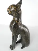 Decoratieve kat in hars met patina – foto 2 – kavel bij De Kringwinkel, Heverlee