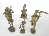 Set van 4 bronzen Afrikaanse muzikanten – kavel bij De Kringwinkel, Heverlee