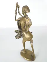 Set van 4 bronzen Afrikaanse muzikanten – foto 3 – kavel bij De Kringwinkel, Heverlee