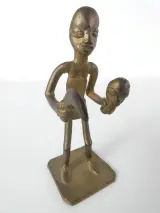 Set van 4 bronzen Afrikaanse muzikanten – foto 8 – kavel bij De Kringwinkel, Heverlee