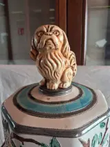 Decoratieve keramische vaas met deksel – foto 2 – kavel bij De Kringwinkel, Ieper