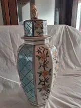 Decoratieve keramische vaas met deksel – foto 3 – kavel bij De Kringwinkel, Ieper