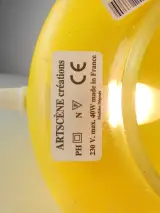 XL Orangina Glazen Fles Lamp – ArtScène Créations (Jaren '80) – foto 7 – kavel bij De Kringwinkel, Heverlee