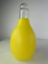 XL Orangina Glazen Fles Lamp – ArtScène Créations (Jaren '80) – foto 9 – kavel bij De Kringwinkel, Heverlee