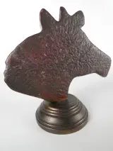Bronzen paardenhoofd op voetstuk – foto 5 – kavel bij De Kringwinkel, Heverlee