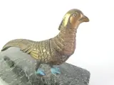 Set van 2 vintage bronzen fazanten op marmeren voet – foto 13 – kavel bij De Kringwinkel, Heverlee