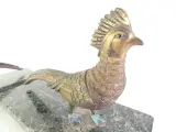 Set van 2 vintage bronzen fazanten op marmeren voet – foto 4 – kavel bij De Kringwinkel, Heverlee