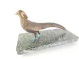Set van 2 vintage bronzen fazanten op marmeren voet – foto 10 – kavel bij De Kringwinkel, Heverlee
