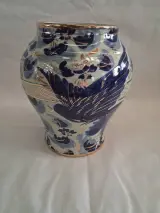 Hubert Bequet vaas "Blue birds of happiness" – foto 3 – kavel bij De Kringwinkel, Ieper