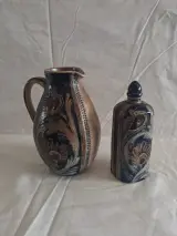 Decoratieve keramieken kan met reliefdecoratie – foto 11 – kavel bij De Kringwinkel, Ieper