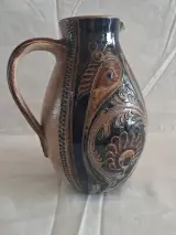 Decoratieve keramieken kan met reliefdecoratie – foto 6 – kavel bij De Kringwinkel, Ieper