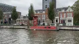 Dekschuit werkboot, Rusthoven, Rhodina met laadkraan en schaarhoogwerker – kavel bij Onlineveilingmeester