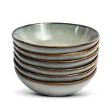 4x Kommen set van 6 stuks – Ø18 cm, VIDI, Alba, saliegroen – foto 2 – kavel bij Onlineveilingmeester, Hoogeveen