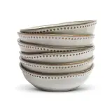 4x Pastaborden set van 6 stuks – Ø17,5 cm – parelwit VIDI, Sapore – kavel bij Onlineveilingmeester, Hoogeveen