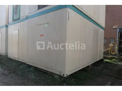 REF:6126 + 6129 - Dubbele kantoorcontainer – kavel bij Auctelia, Machelen