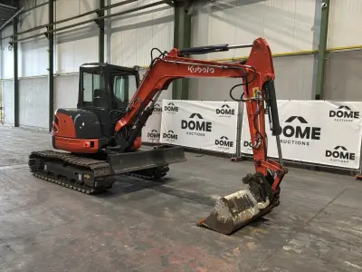 2012 Kubota KX155-3SZ Midigraafmachine – kavel bij Dome Auctions, Depot Deinze