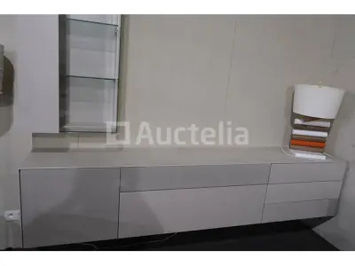 TV-meubelset met vitrine – kavel bij Auctelia, Mont-de-l'Enclus