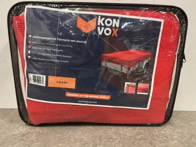 5x Konvox aanhangwagennet 140x250cm fijnmazig met elastiek – kavel bij XL Auctions