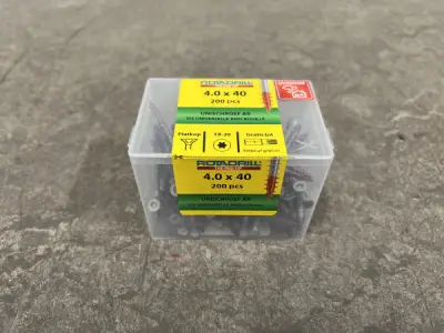 8x Rotadrill universeelschroeven ø4,0x40mm AR 200-pack – kavel bij XL Auctions