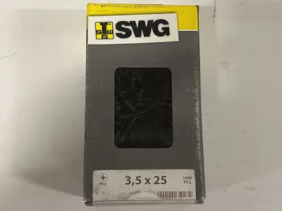 5x SWG snelbouwschroef met boorpunt ø3,5x25mm 200-pack – kavel bij XL Auctions