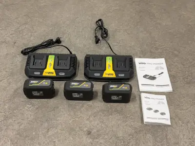Vito accu en lader set 5-dellig 20V – kavel bij XL Auctions