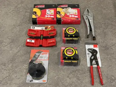 Meet- en handgereedschap set 8-delig – kavel bij XL Auctions