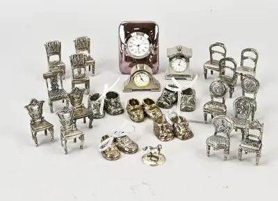 Lot diverse miniaturen plated – kavel bij Twents Veilinghuis