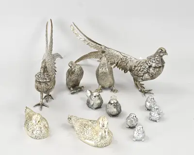 Lot plated dierfiguren – kavel bij Twents Veilinghuis