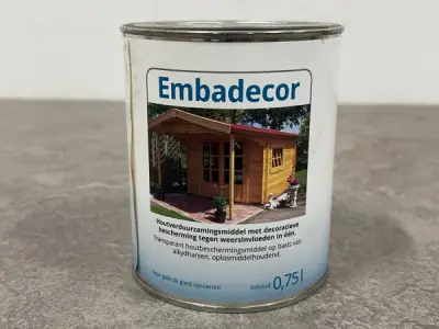 3x Embadecor houtverduurzamingsmiddel zilvergrijs 0,75L – kavel bij XL Auctions