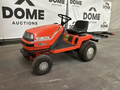 Kubota T1600H Tuintractor – kavel bij Dome Auctions, Depot Deinze