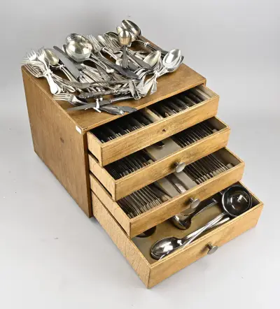 Lot plated bestek – kavel bij Twents Veilinghuis