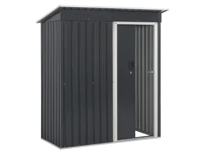 Metalen tuinhuis S - Antraciet - Incl. onderstel – kavel bij XL Auctions