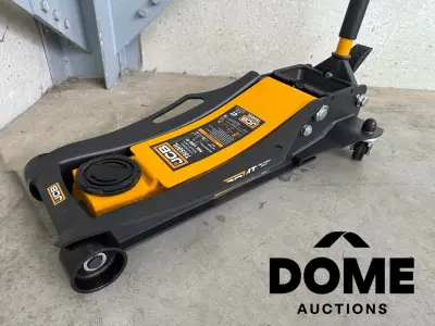JCB 4 ton garagekrik – kavel bij Dome Auctions, Waasmunster