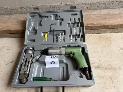 Pneumatische schroefmachine in koffer – kavel bij HNVI, Valkenswaard