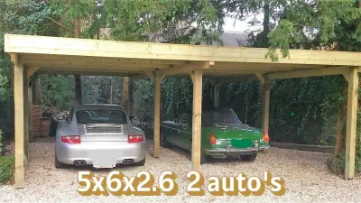 Carport 2 Autos 5x6x2,6 – kavel bij Hammertime