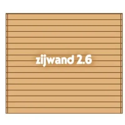 Zijwand Tbv Carport 2,6x3 – kavel bij Hammertime