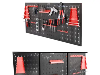 Gereedschapsbord 3 delig incl. wandbevestiging – kavel bij XL Auctions