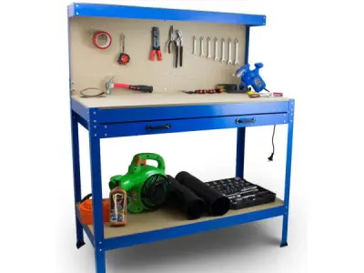 Werktafel / werkbank - 115 x 55 x 140cm – kavel bij XL Auctions