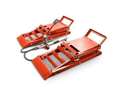 prijplaten - In hoogte verstelbaar - Hydraulisch - Rood - Se – kavel bij XL Auctions