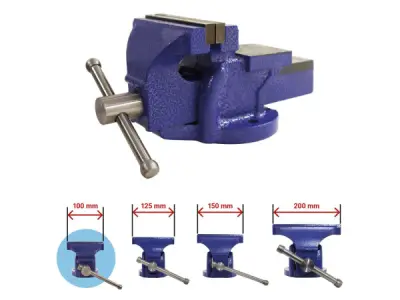 Bankschroef / Handbankschroef - Staal - 100 mm - Blauw – kavel bij XL Auctions