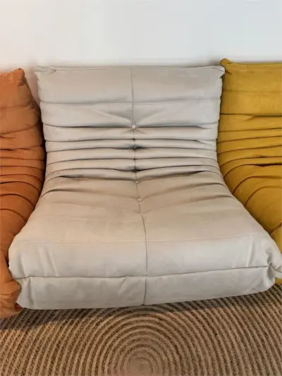 1x Design Fauteuil Taupe L – kavel bij Hammertime, Lier