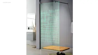 1x Douchewand - 120x200cm - LED Verlichting – kavel bij Auctim, Free delivery within 1-3 weeks after receipt of payment