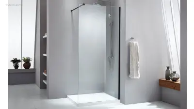 1x Douchewand - 100x200cm - CE - NANO Coating – kavel bij Auctim, Free delivery within 1-3 weeks after receipt of payment