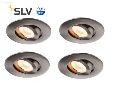 24 x SLV Spatwaterdichte LED Spots Alu – kavel bij Auctim, Free delivery within 1-3 weeks after receipt of payment