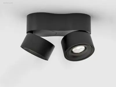 4 x Gio 2.0 kantelbare design spot zwart – kavel bij Auctim, Free delivery within 1-3 weeks after receipt of payment