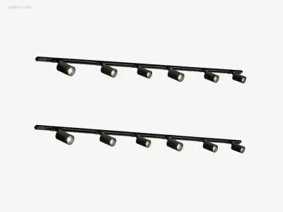 2 x Spanningsrail 200 cm inclusief 8 railspots – kavel bij Auctim, Free delivery within 1-3 weeks after receipt of payment
