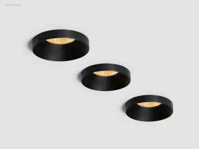 40 x Lotus design inbouwspots zwart – kavel bij Auctim, Free delivery within 1-3 weeks after receipt of payment