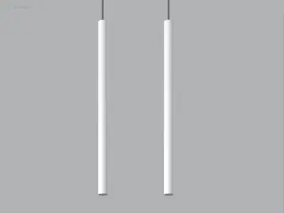 10 x Solo Tube Slim design hanglamp wit – kavel bij Auctim, Free delivery within 1-3 weeks after receipt of payment